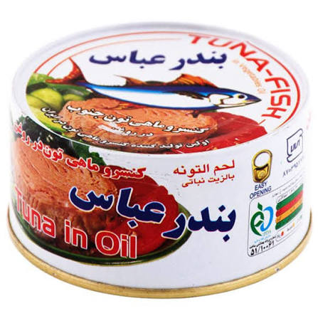 کنسرو تن ماهی بندرعباس ۱۸۰ گرم