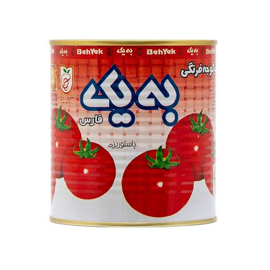 کنسرو رب گوجه فرنگی به یک /۸۰۰ گرم وزن  خالص
