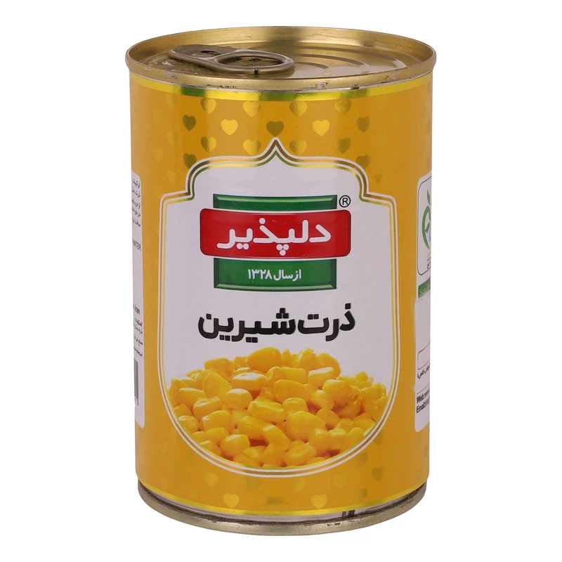 کنسرو ذرت شیرین دلپذیر ۴۱۵ گرم
